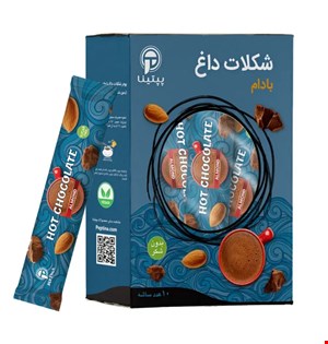 شکلات داغ با پودر شیر بادام پپتینا بسته 10 ساشه‌ای