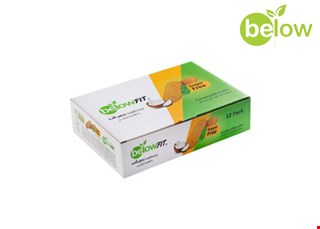 بیسکویت بدون قند نارگیلی تک نفره ۴۰ گرمی (بسته ۱۲ عددی)