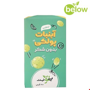 آبنبات پولکی بدون شکر با طعم لیمو